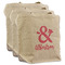 Valentine's Day Reusable Cotton Grocery Bags - Set of 3 (Personalized)