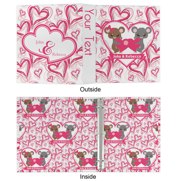 Valentine's Day 3 Ring Binders - Full Wrap - 1" - APPROVAL