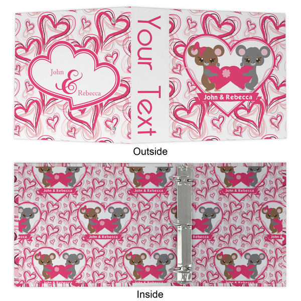 Valentine's Day 3 Ring Binders - Full Wrap - 2" - APPROVAL