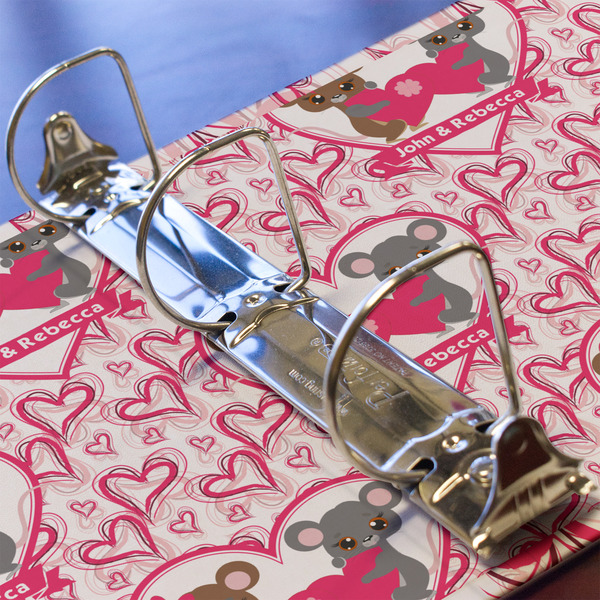 Valentine's Day 3 Ring Binders - Full Wrap - 2" - DETAIL