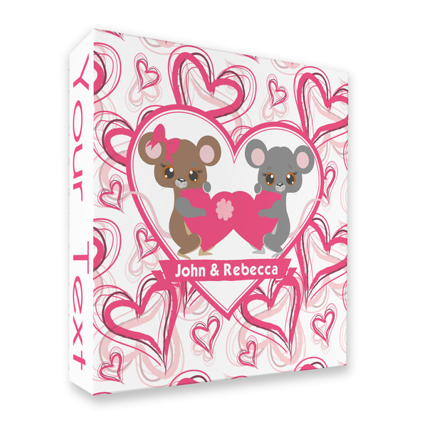 Valentine's Day 3 Ring Binders - Full Wrap - 2" - FRONT