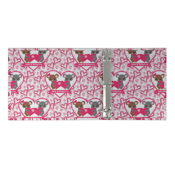 Valentine's Day 3 Ring Binders - Full Wrap - 2" - OPEN INSIDE
