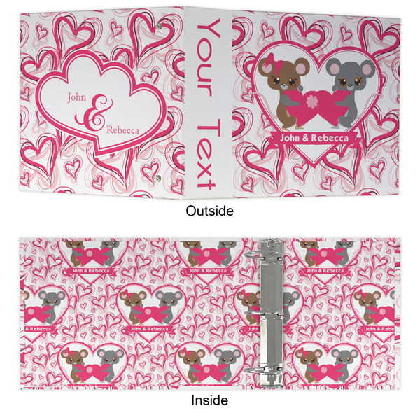 Valentine's Day 3 Ring Binders - Full Wrap - 3" - APPROVAL