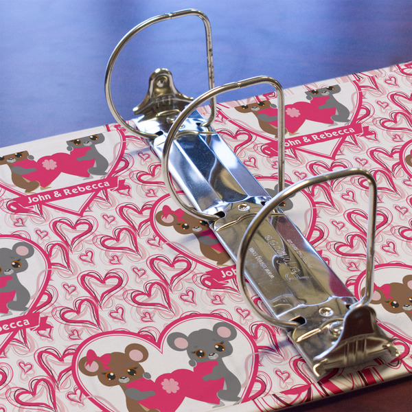 Valentine's Day 3 Ring Binders - Full Wrap - 3" - DETAIL