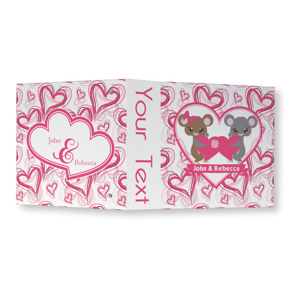 Valentine's Day 3 Ring Binders - Full Wrap - 3" - OPEN OUTSIDE