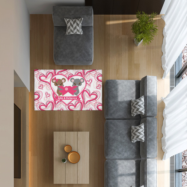 Valentine's Day 3'x5' Indoor Area Rugs - IN CONTEXT