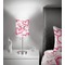 Valentine's Day 7 inch drum lamp shade - in room