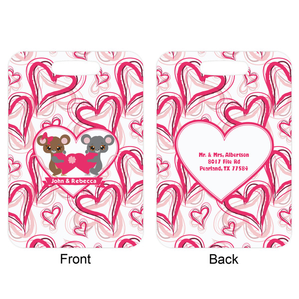 Valentine's Day Aluminum Luggage Tag (Front + Back)