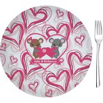 Valentine's Day Glass Appetizer / Dessert Plate 8" (Personalized)