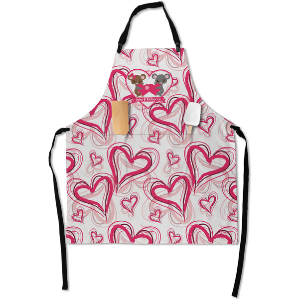 Custom Valentine's Day Apron With Pockets w/ Couple's Names