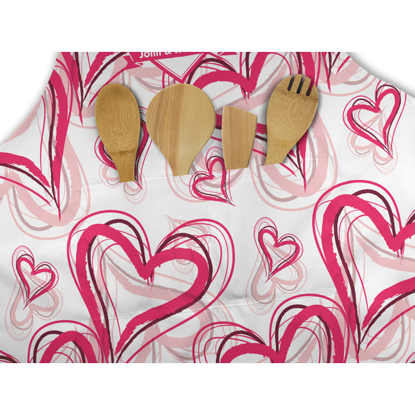 Valentine's Day Apron - Pocket Detail with Props
