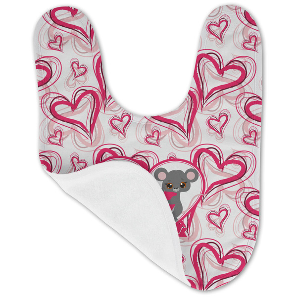 Valentine's Day Baby Bib - AFT folded