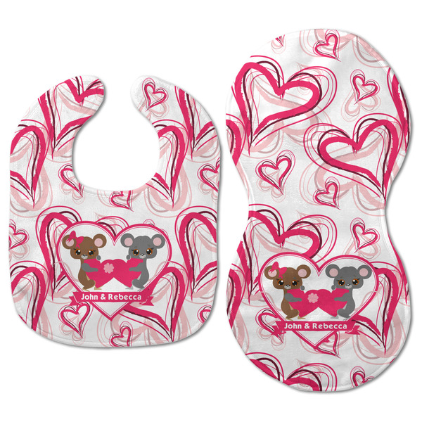 Valentine's Day Baby Bib & Burp Set - Approval (new bib & burp)