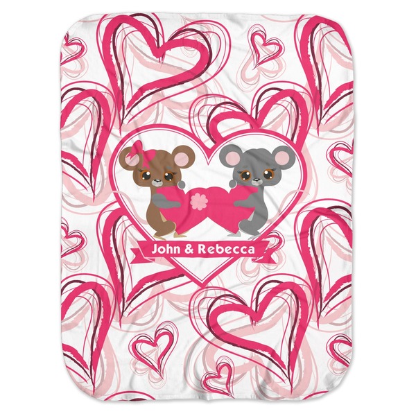 Custom Valentine's Day Baby Swaddling Blanket (Personalized)