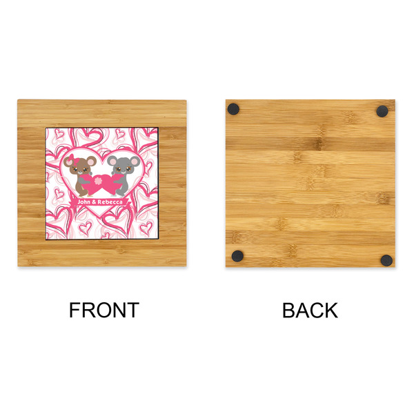 Valentine's Day Bamboo Trivet with 6" Tile - APPROVAL