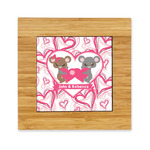 Valentine's Day Bamboo Trivet with Ceramic Tile Insert (Personalized)