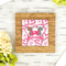 Valentine's Day Bamboo Trivet with 6" Tile - LIFESTYLE