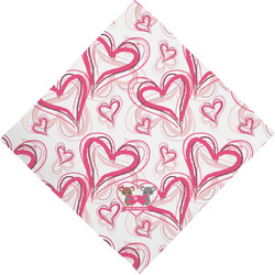 Valentine's Day Dog Bandana Scarf w/ Couple's Names
