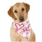 Valentine's Day Dog Bandana Scarf w/ Couple's Names