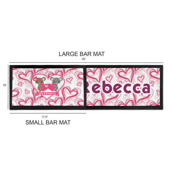 Valentine's Day Bar Mats - Sizing Chart