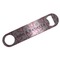 Valentine's Day Bar Bottle Opener - Silver w/ Couple's Names