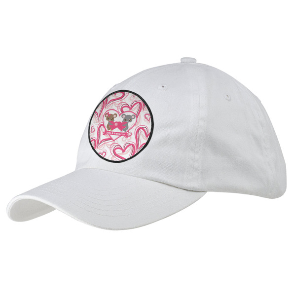 Custom Valentine's Day Baseball Cap - White (Personalized)