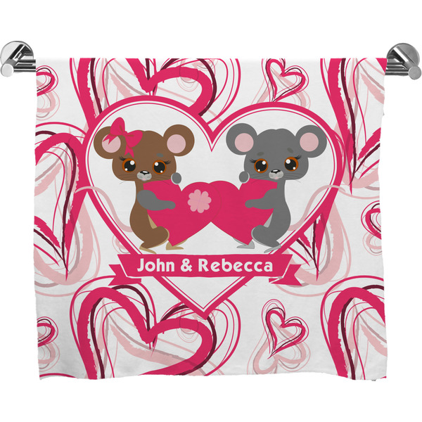 Custom Valentine's Day Bath Towel (Personalized)