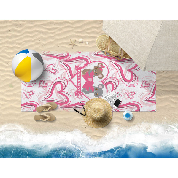 Valentine's Day Beach Towel Lifestyle