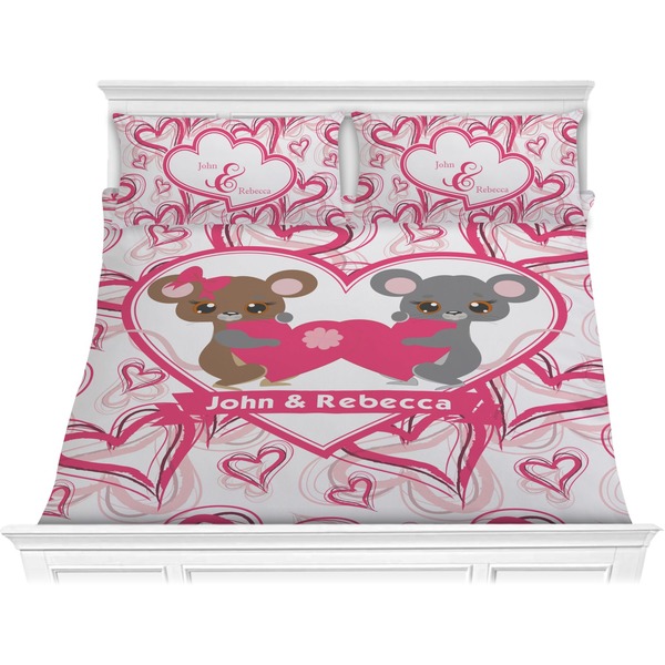 Custom Valentine's Day Comforter Set - King (Personalized)