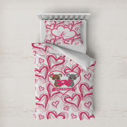 Valentine's Day Duvet Cover Set - Twin XL (Personalized)