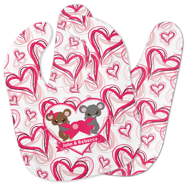 Custom Valentine's Day Baby Bib w/ Couple's Names