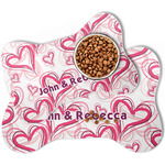 Valentine's Day Bone Shaped Dog Food Mat (Personalized)