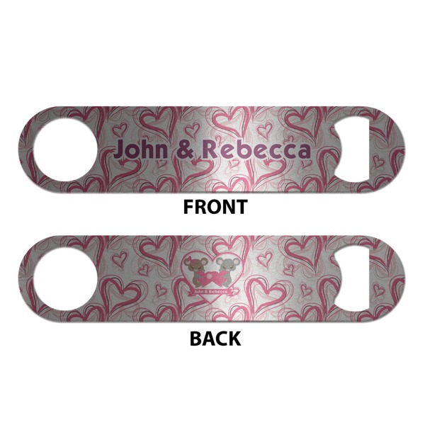 Valentine's Day Bottle Opener - Front & Back