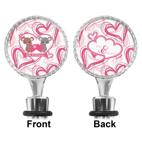Valentine's Day Bottle Stopper - Front and Back