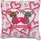 Valentine's Day Burlap Pillow 16"