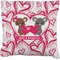 Valentine's Day Burlap Pillow 22"