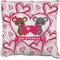 Valentine's Day Burlap Pillow 24"