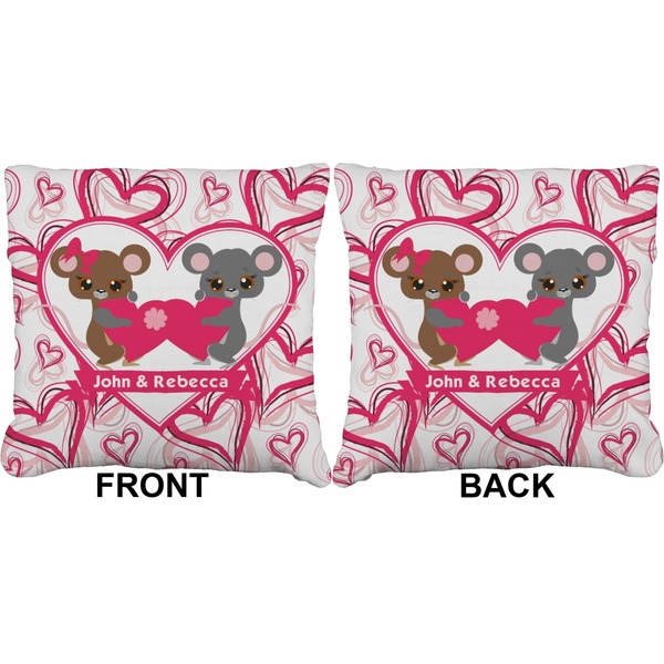 Valentine's Day Burlap Pillow Approval