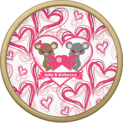 Valentine's Day Cabinet Knob - Gold (Personalized)