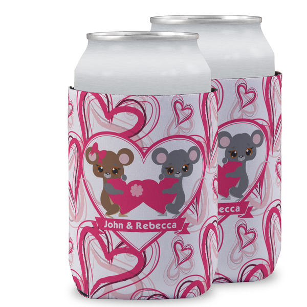 Custom Valentine's Day Can Cooler (12 oz) w/ Couple's Names
