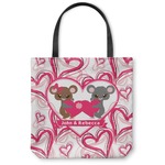 Valentine's Day Canvas Tote Bag - Small - 13"x13" (Personalized)