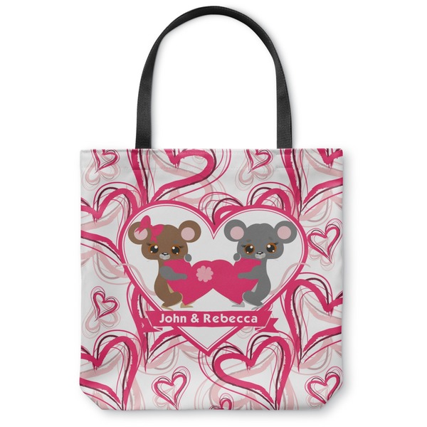Custom Valentine's Day Canvas Tote Bag - Small - 13"x13" (Personalized)