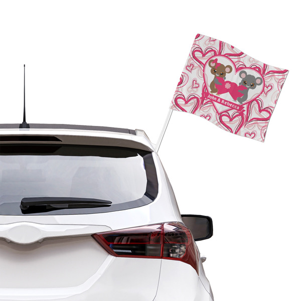Valentine's Day Car Flag - Large - LIFESTYLE