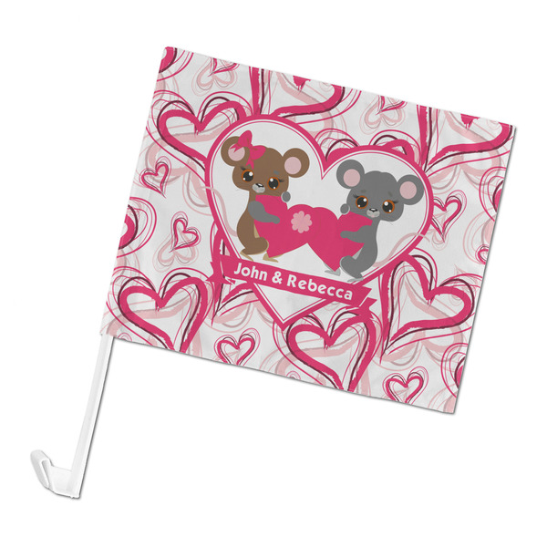 Custom Valentine's Day Car Flag - Large (Personalized)