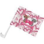 Valentine's Day Car Flag - Small w/ Couple's Names