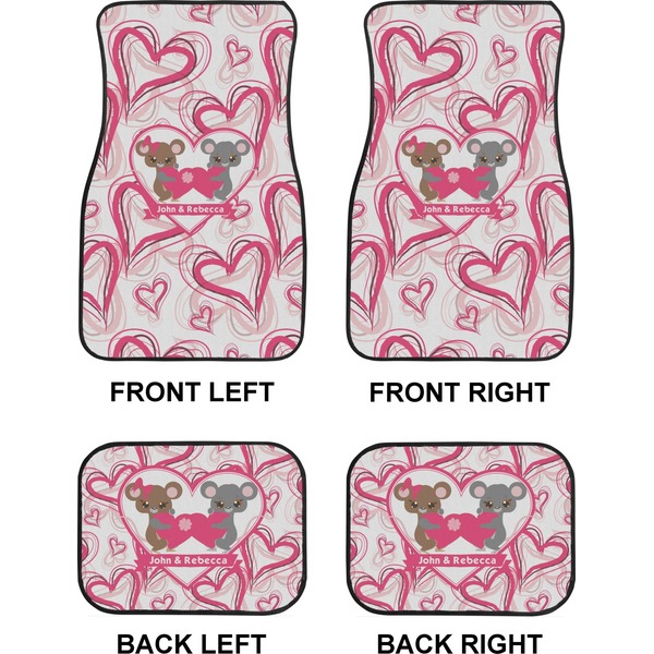 Valentine's Day Car Floor Mats Set (2F + 2B)