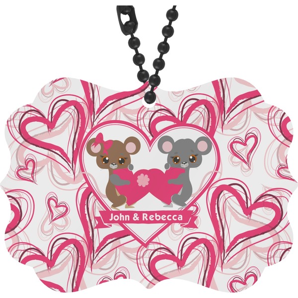Custom Valentine's Day Rear View Mirror Charm (Personalized)