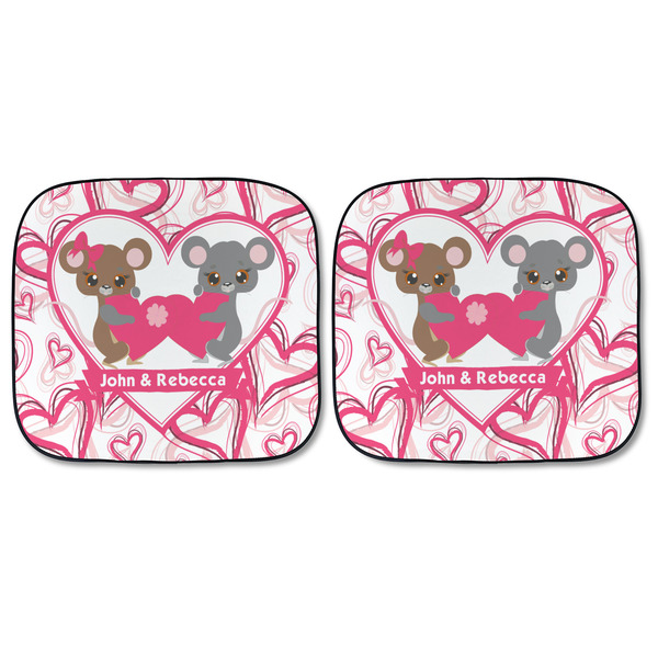 Valentine's Day Car Sun Shades - FRONT