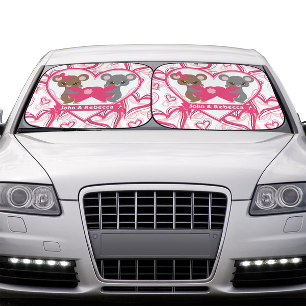 Valentine's Day Car Sun Shades - IN CONTEXT