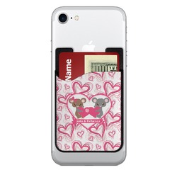 Valentine's Day 2-in-1 Cell Phone Credit Card Holder & Screen Cleaner (Personalized)
